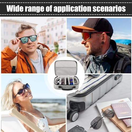 Étui à lunettes multi-paires : boîte de rangement multifonctions réglable