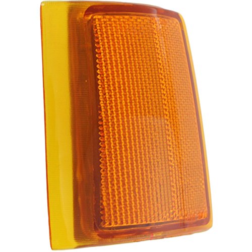 Dat Auto Parts Front Left Driver Side Upper Bumper Reflector Corner Signal Marker Light Lamp Replacement For 1994-2002 Gmc C/K Full Size Pickup Amber Lens Gm2550148 5977463 #TOP1