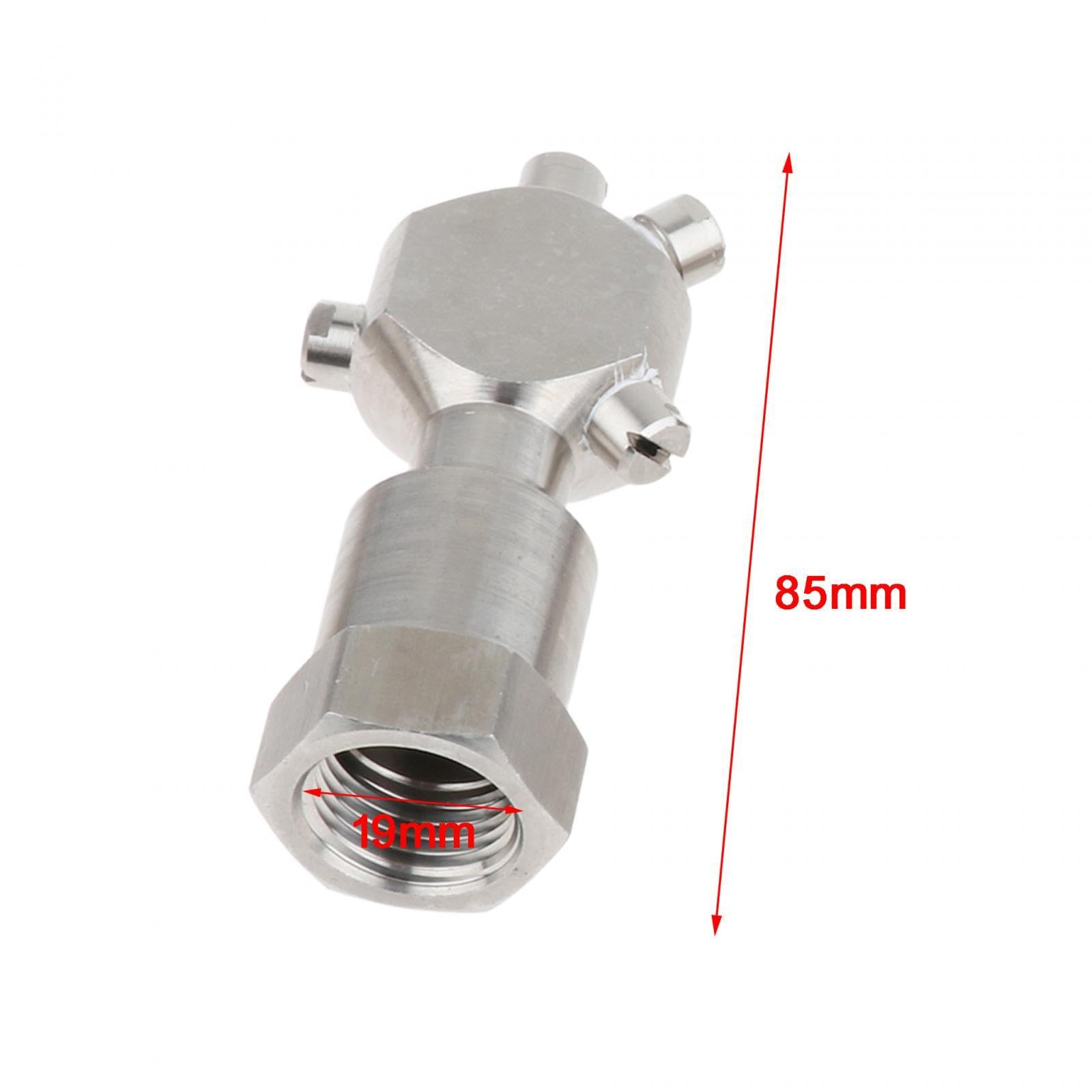 Bola Rotatoria de Limpieza de de Acero Inoxidable Herramienta Giratoria para Limpieza Profunda Giratoria 360 Grados Bajo Consumo de a, 12 Pulgadas