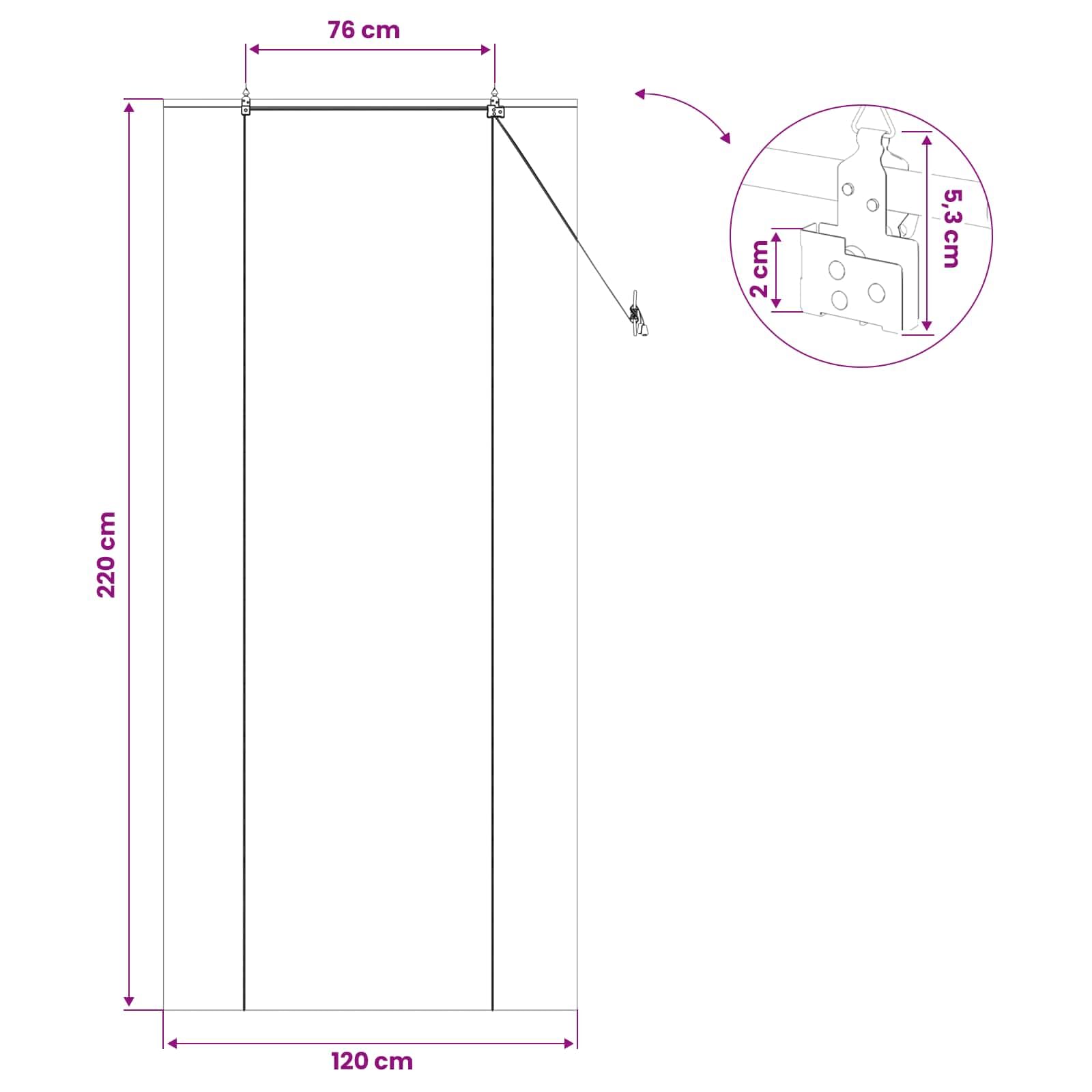 vidaXL Store Enrouleur Naturel 120 x 220 cm Bambou