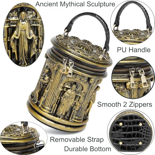 Image of Men PVC Unique Novelty Weird Shape Handbag Purse Detachable Strap Crossbody Shoulder Bag for Women