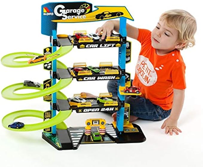 Molto Y Cia Garage Service Playset, 4 Story, Multicolor