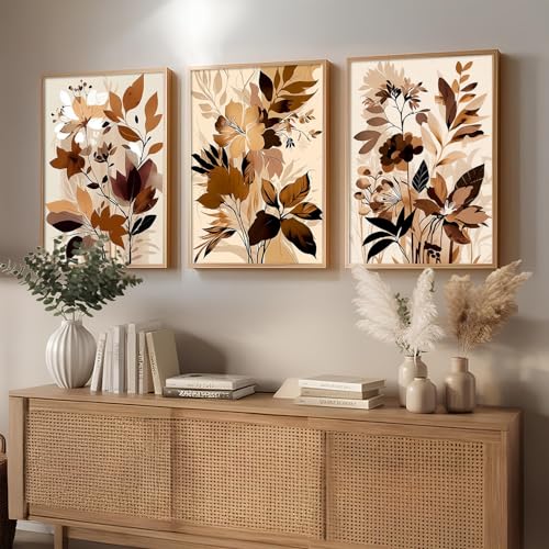 Image of kotart Painting for Wall Decoration - Modern Art Wall Decor Framed Painting for Living Room Bedroom - Framed Wall Posters /Paintings with Frame Set of 3-D (Art 10, 13x17 inch)
