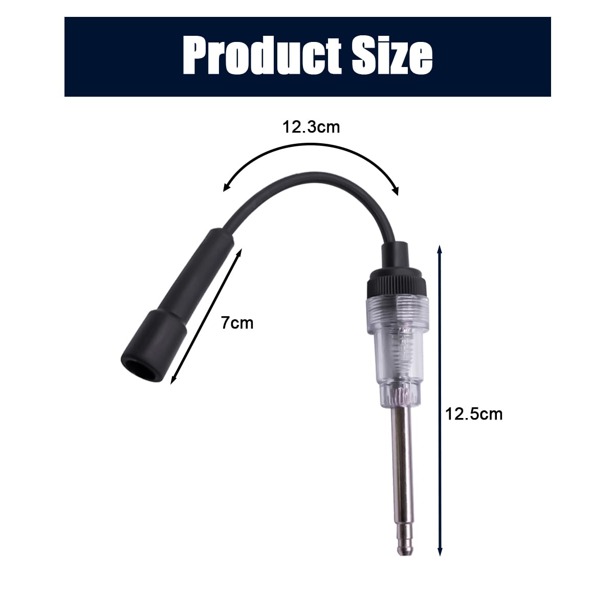 CGEAMDY 6-12V In-Line Spark Plug Tester di Accensione Motore per Auto, con Kit Carburatore Carb Carburatore e Indicatore Elettrico Tensione Luce Continuità Tester Corrente Sonda Lunga con Clip