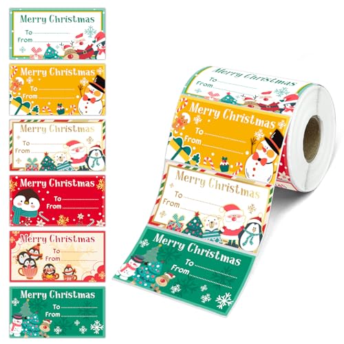 Étiquettes de nom pour emballage de Noël évitant les erreurs de distribution de cadeaux
