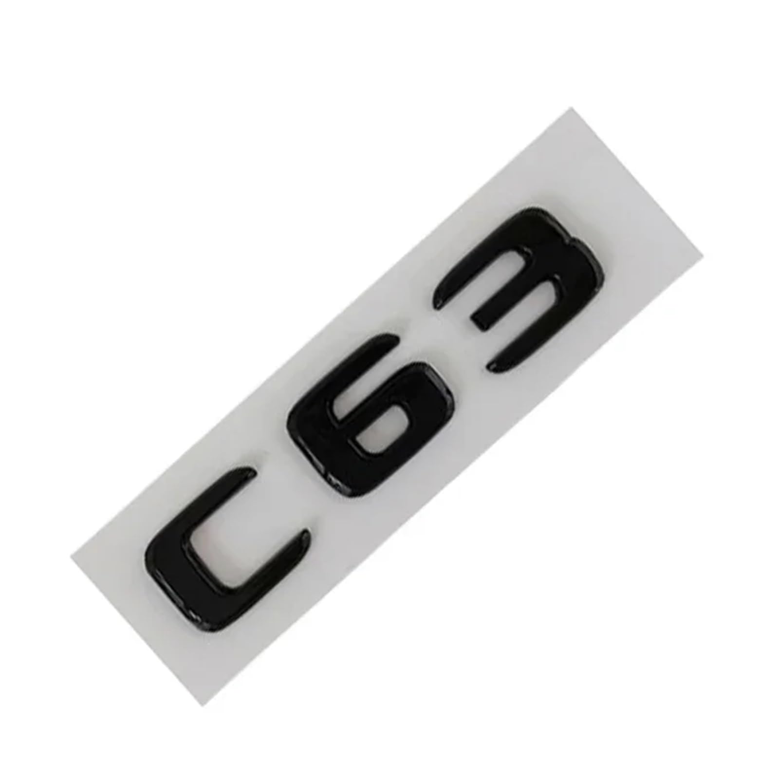 OVARIA 3D ABS Black Letters Car Rear Trunk Badge Sticker C63 C43 Emblem Logo Fit For Mercedes C43 C63 AMG W204 W205 Car Accessories(C63 Black)