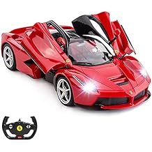 RASTAR RC Car | 1/14 Scale Ferrari LaFerrari Radio Remote Control R/C Toy Car Model Vehicle for Boys Kids, Red