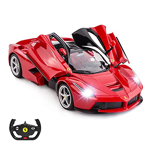 rastar Ferngesteuertes Auto by 1/14 Ferrari LaFerrari Funkfernsteuerung R / C Spielzeugauto Modellfahrzeug für Jungen Kinder, Rot