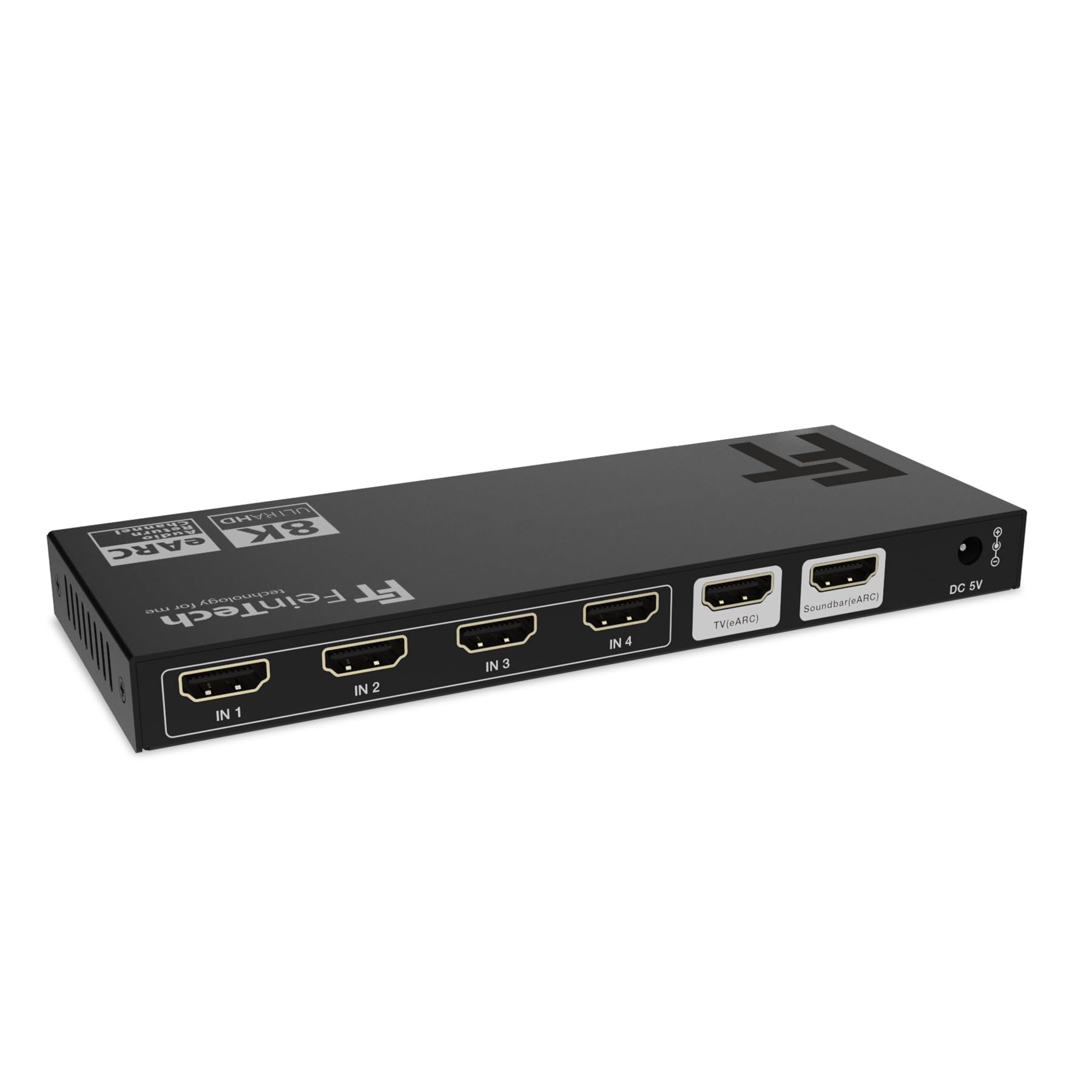 FeinTech AX340 HDMI 2.1 eARC Pass Switch 4 en 1 Out pour barre de son eARC
