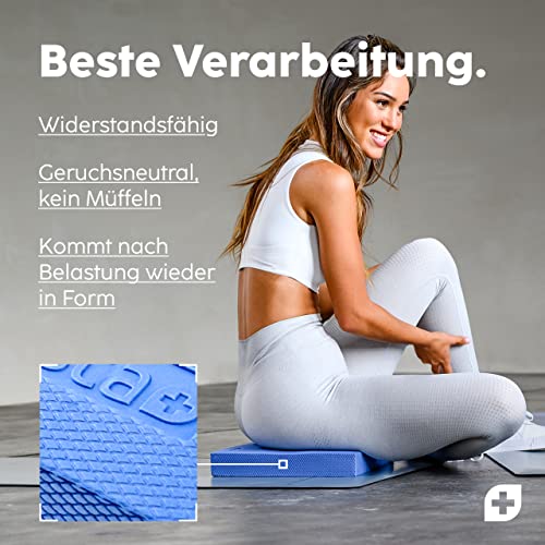 Vesta+ Balance Pad XXL + APP, Wackelpad und Gleichgewichtskissen - Balance Pad Physiotherapie für das Plus in Deinem Training, Balancepad, Gymnastik Kissen, Balance Matte
