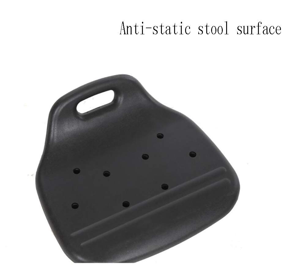 Taburete de trabajo antiestático, silla de oficina giratoria de 360°, altura ajustable, asiento giratorio ergonómico para peluquería, taburete de laboratorio