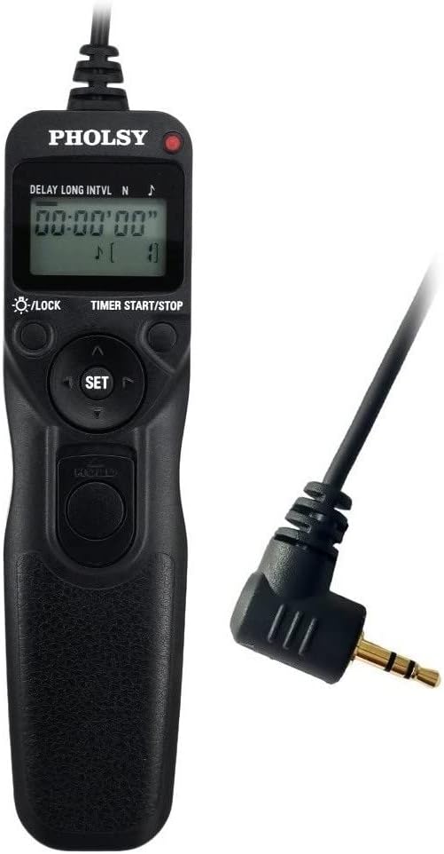 PHOLSY Wired Timer Remote Control Switch with Intervalometer