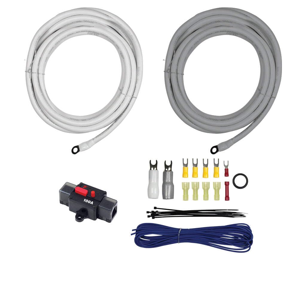 T-SPEC - 20Ft 4Awg Kit W/Circuit Breaker,AMP Kits V10 Marine and Power Sports (V10-2041)