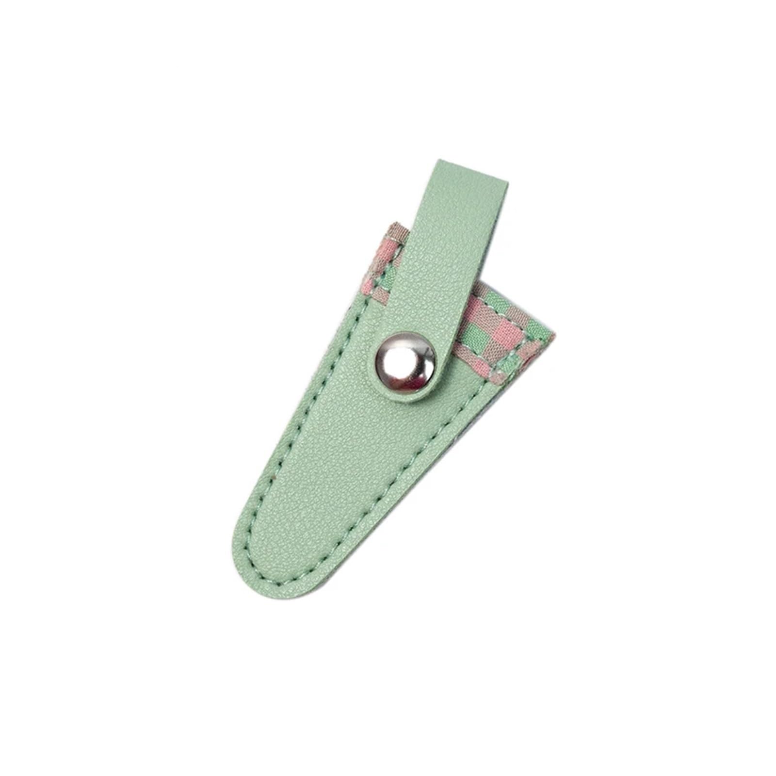 Funda de tijera, 6 piezas de fundas protectoras de piel sintética coloridas para bordado, para coser y proteger herramientas de manualidades (05)