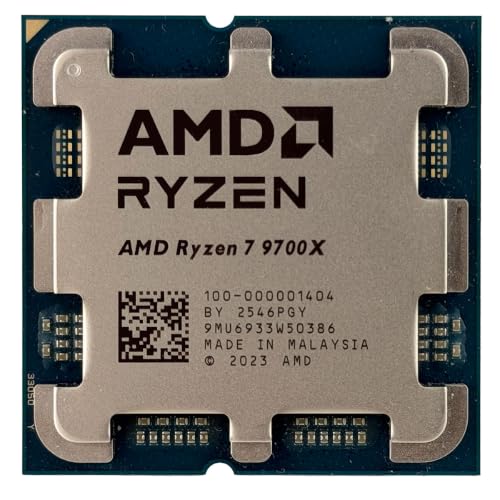Image of AMD Ryzen 7 9700X AM5, 8 Cores, 16 Threads, 3.8-5.5GHz, Desktop Processor