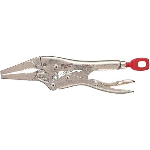 Milwaukee Electric - 4 LONG NOSE TORQUE LOCK CURVED JAW LOCKING PLIERS