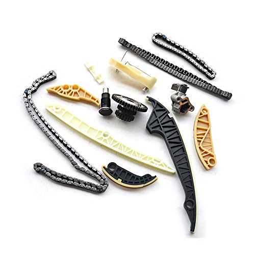 Flynsu Steuerkettensatz mit Zahnrad Kompatibel mit 1.8 2.0 TSI TFSI CDAA BZB CBFA CAWA CDN 06H109469AF 06H109469AD