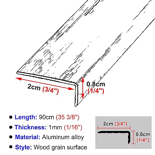 Tira de transición de aluminio premium en L para protección de cantos 7