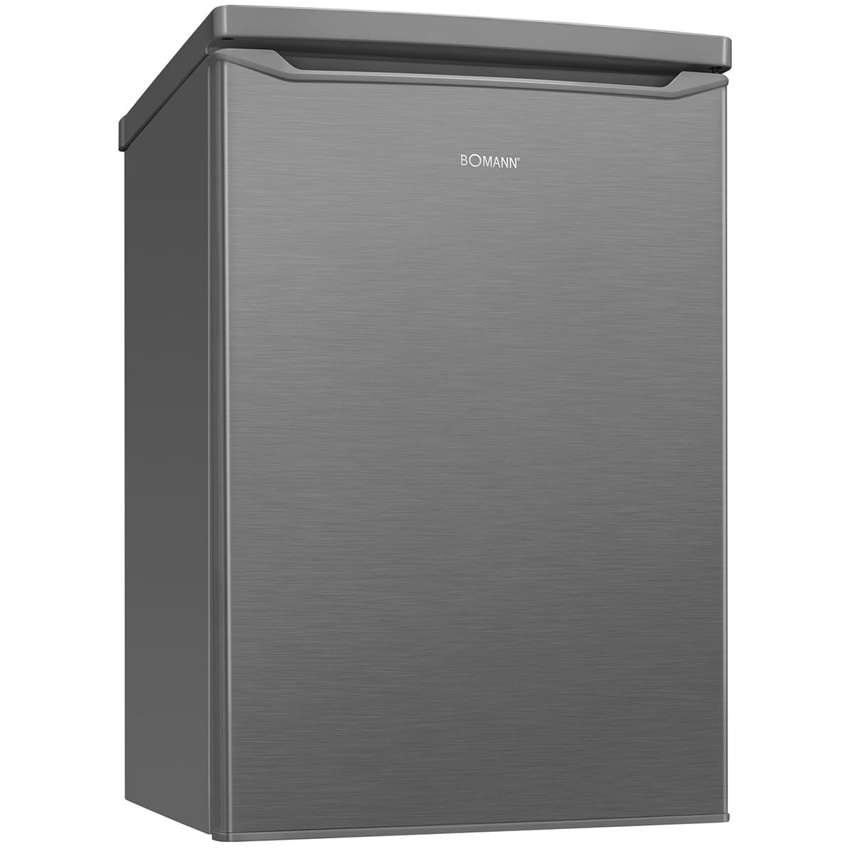 Bomann® Kühlschrank mit Gefrierfach | 109 Liter | energieeffizient, leise & kompakt | 2 Ablagen, Obst- & Gemüsefach | 4-Sterne-Gefrierfach | Türanschlag wechselbar | KS 7251 inox
