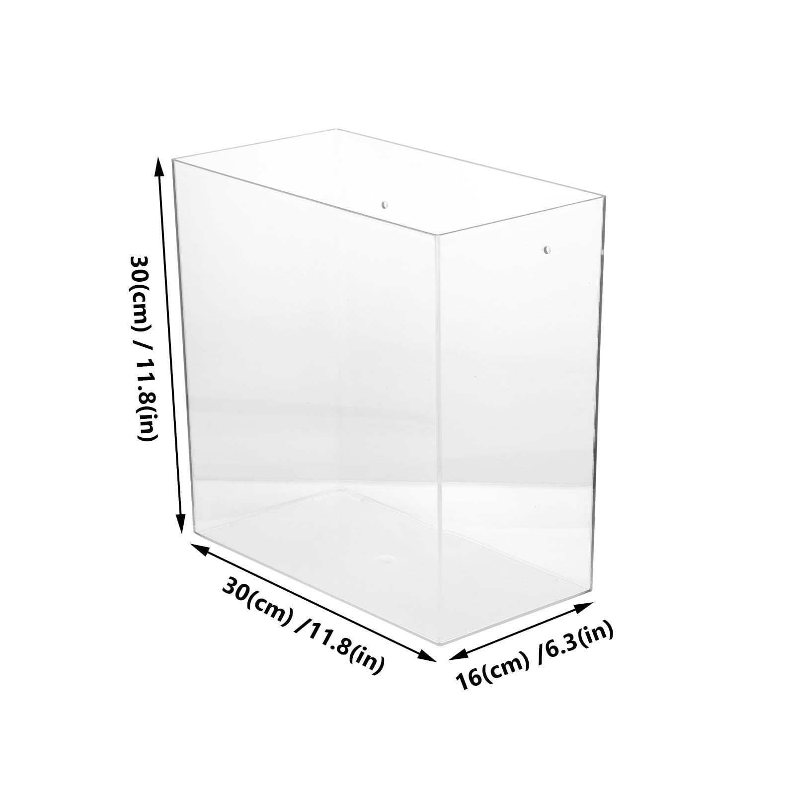 Cubo Acrílico Multifuncional Transparente para Flores y Hogar