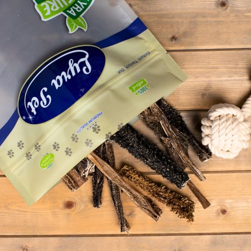 Lyra Pet® 1 kg Lammpansen 1000 g Kausnack Hundefutter Pansen Kauartikel