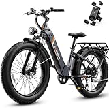 Jasion Thunder Electric Bike for Adults,1800W Peak Fat Tire E Bikes,26''x 4'',80...