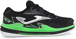 TÊNIS JOMA ACE PRO CLAY (SAIBRO) MASCULINO PRETO E VERDE C/PLACA DE CARBONO ESTABILIDADE