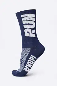 Meia Hupi Run para Corrida Preto/branco, Cor: Preto/branco