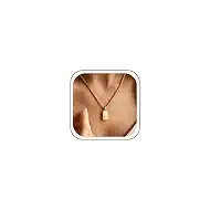 Initial Necklaces 18K Gold Plated,Gold Necklace for Women | Waterproof and Sweat-Resistant / Reinforced Box Chain,Long-Lasting Color Retention