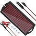 POWOXI 1.8W 12V Solar Trickle Charger for Car Battery, Portable and Waterproof, High Conversion Single Crystal Silicon Solar Panel car Battery Charger for Motorcycle Boat