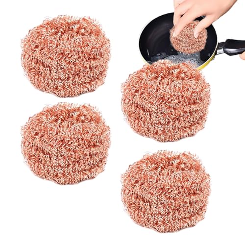 Esponja de cobre para – sin arañazos – Cepillo de cocina – Accesorio de limpieza para eliminar grasa, campana extractora, horno