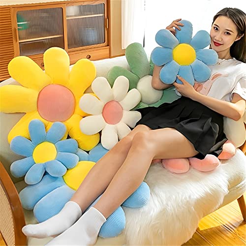 Image of Tickles Polyester 19.6 inch Flower Floor Pillow Cushion Seating Pad Sunflower Chair Cushion Throw Pillow For Comfort Home Decoration (Size: 48 Cm; Color: May-Vary), Brown