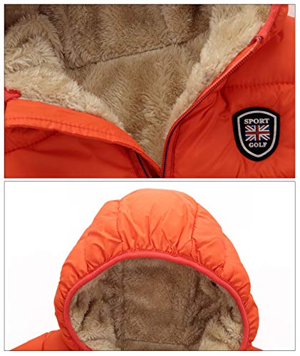 Happy Cherry Baby Kids Hooded Winter Coat Puffer Down Jacket Windproof Fleece Lined3