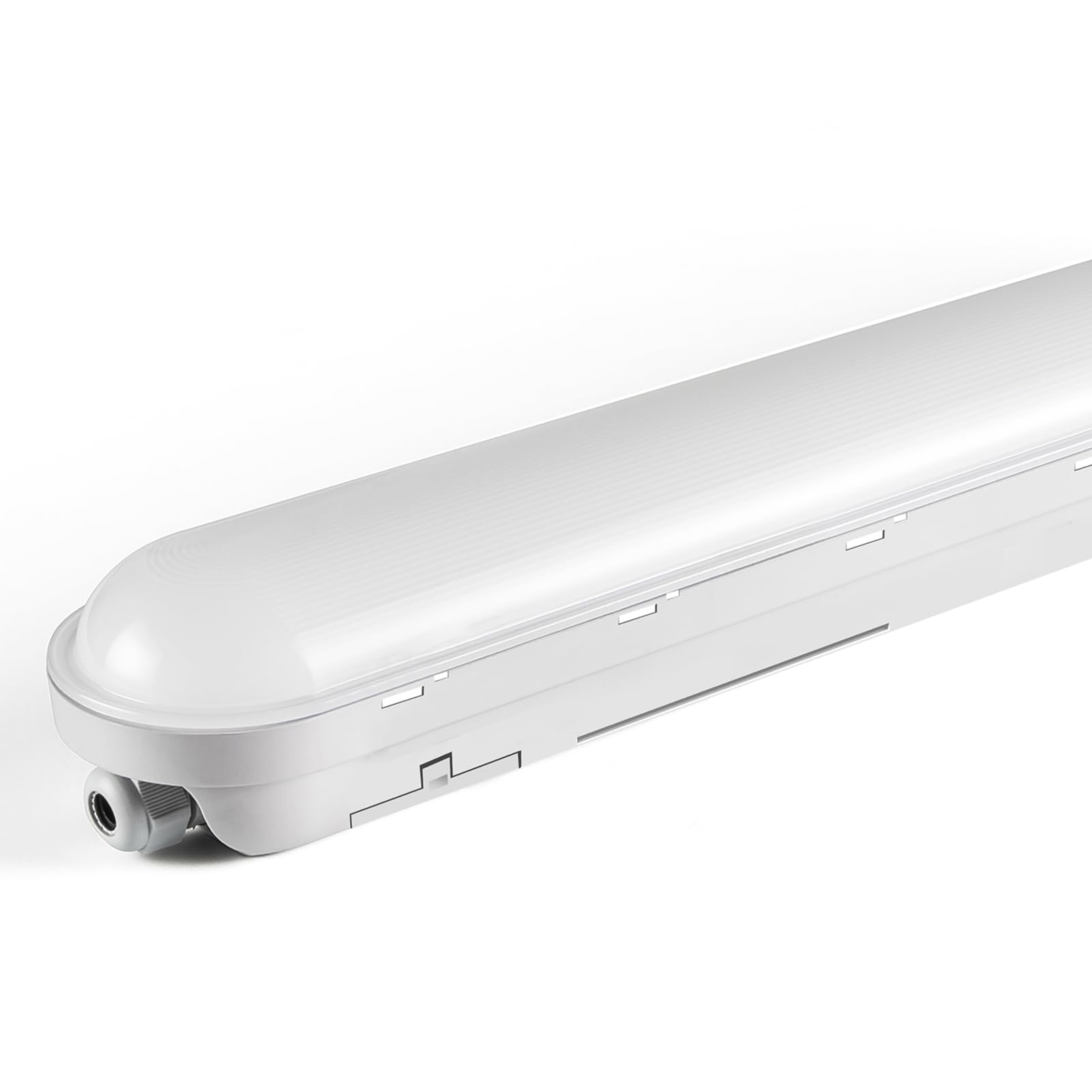 TONFFI Feuchtraumleuchte LED 60CM, 18W 2250LM Feuchtraumlampe, 4000K Neutralweiß Röhrenlampe Komplett, Verknüpfbar IP65 Werkstattlampe led Keller Deckenleuchte für Garage Werkstatt