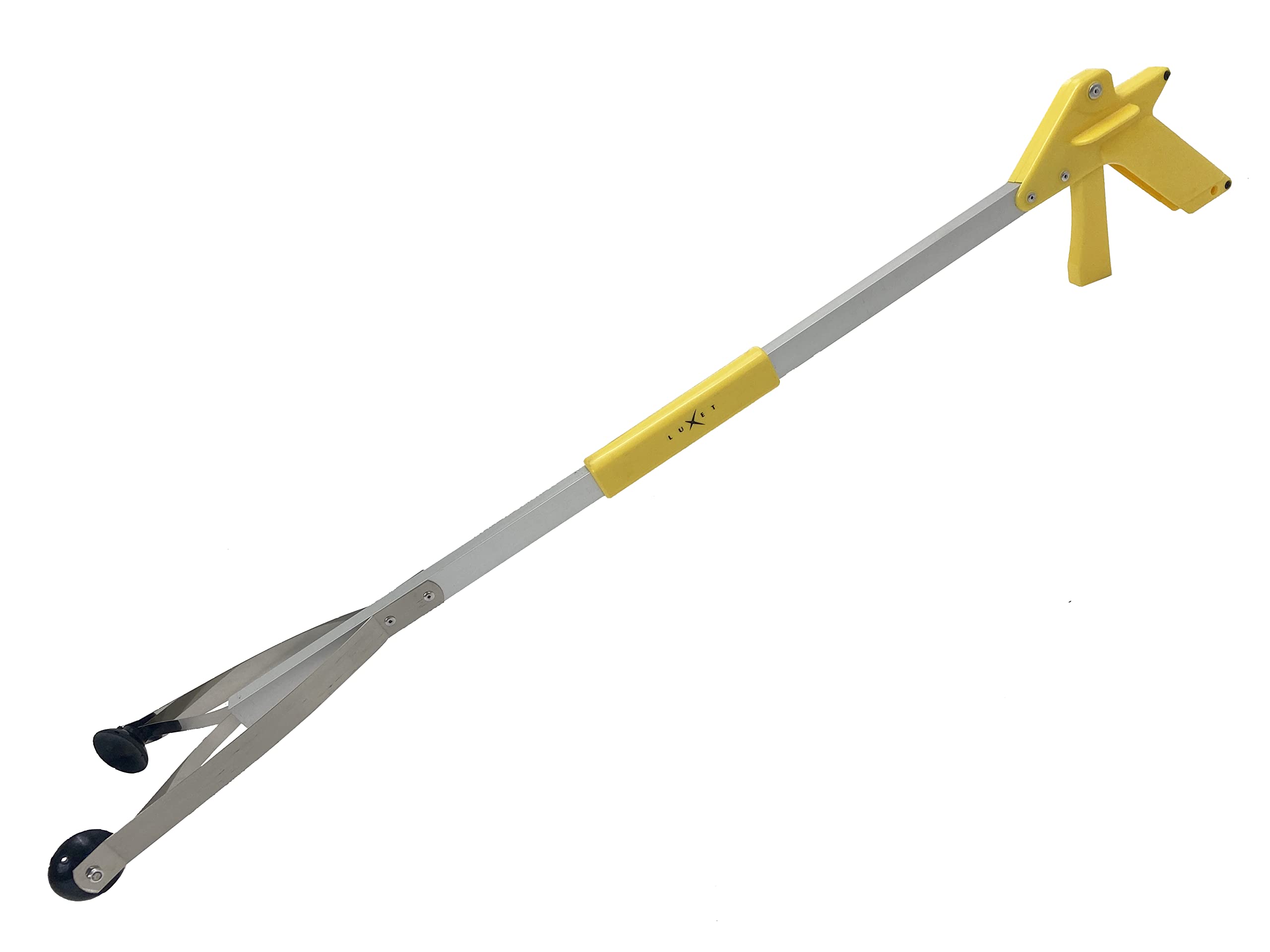 Grabber Tool 32" Suction Cup Grip Heavy Duty Aluminum Claw, Lightweight Foldable Reacher Grabber Pickup Tool, Gripper Grabbers for Elderly Grab it