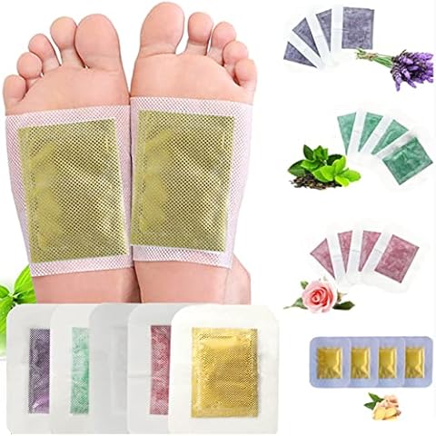 Foot Pads, Deep Cleansing, 40 Pieces, Ginger, Lavender, Rose, Green Tea Cover