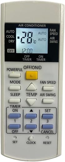 Upix Compatible for Panasonic AC Remote No. 29C | with Backlight | Exact Match Required