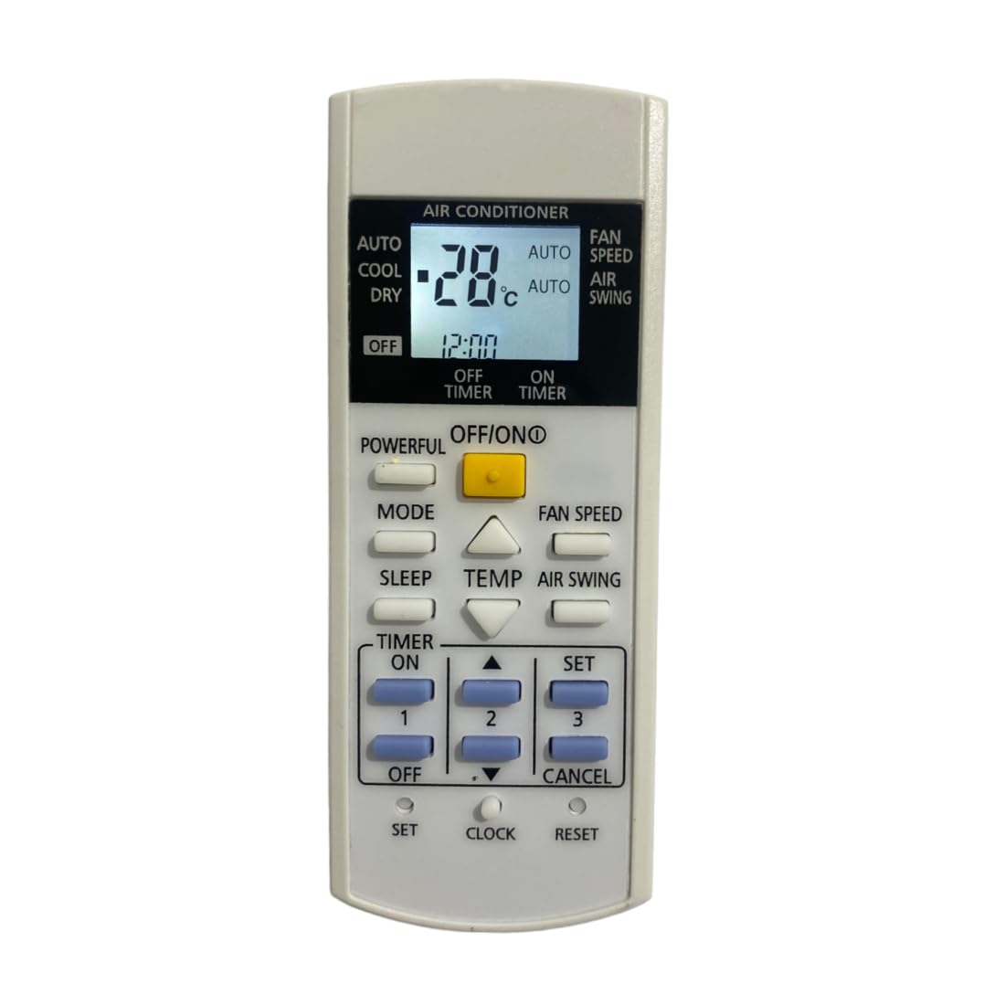Upix® AC Remote No. 29C (with Backlight), Compatible with Panasonic AC Remote Control - Old Remote Functions Must BE Exactly Same
