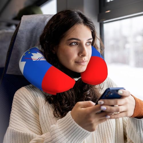 Almohada de viaje espuma viscoelástica tamaño U miniatura 5