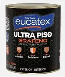 Tinta Acrí­lica Ultra Piso Grafeno Premium 900ml Eucatex - Cinza Escuro