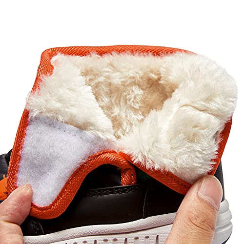 HOBIBEAR Boys Girls Toddler Snow Boots Slip on Waterproof Warm Winter Shoes Outdoor(Dinosaur-Size 7 Toddler) — view 2
