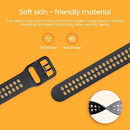 NotoCity for Garmin Forerunner 735xt/235 Strap, Silicone Replacement Watch Band for Forerunner 235/230/620/630/735XT