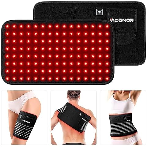 Red Light Therapy Belt for Body Comfort - APP-Controlled Wearable Dual Power Modes, Ideal for Women (Black4) Cover
