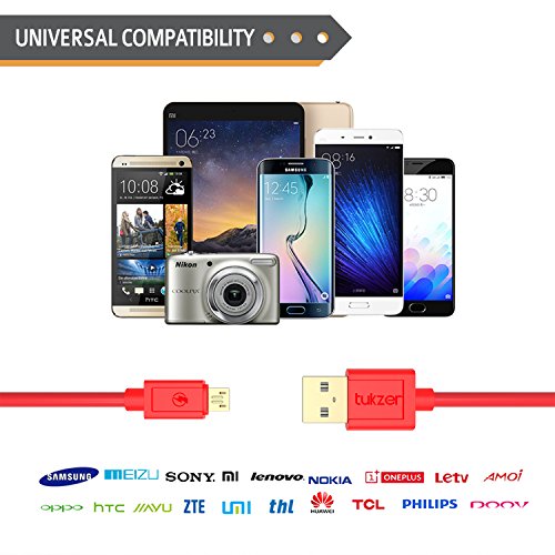 Image of Tukzer Micro V2.4 Micro V2.4 1.21m Micro USB Cable (Red)