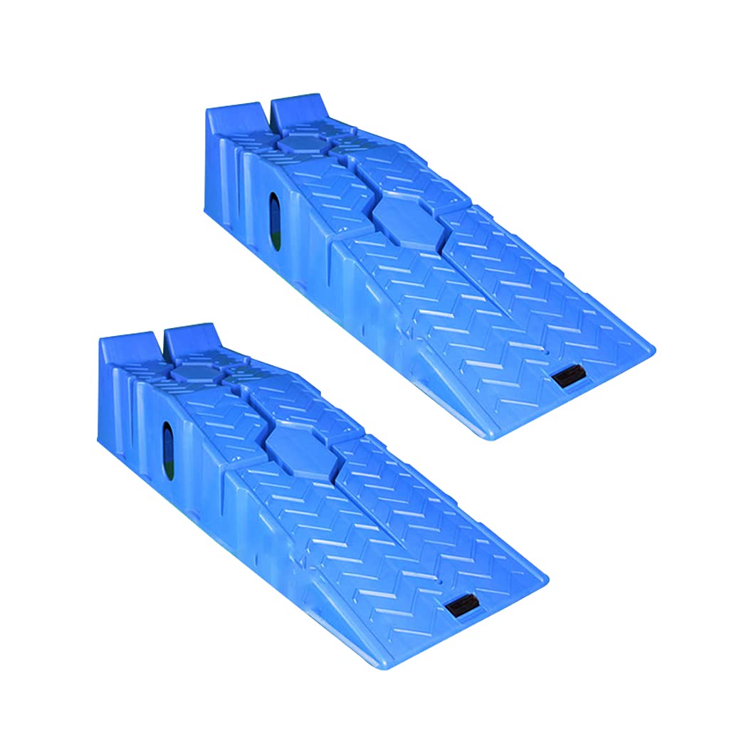 Buy Portable Wheel Ramp, Plastic Vehicle Service Ramp Set, Load To 2000kg, Low Profile Car Ramps