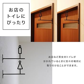 Amazon | サンニード スチール ドアサインプレート WC GY グレー