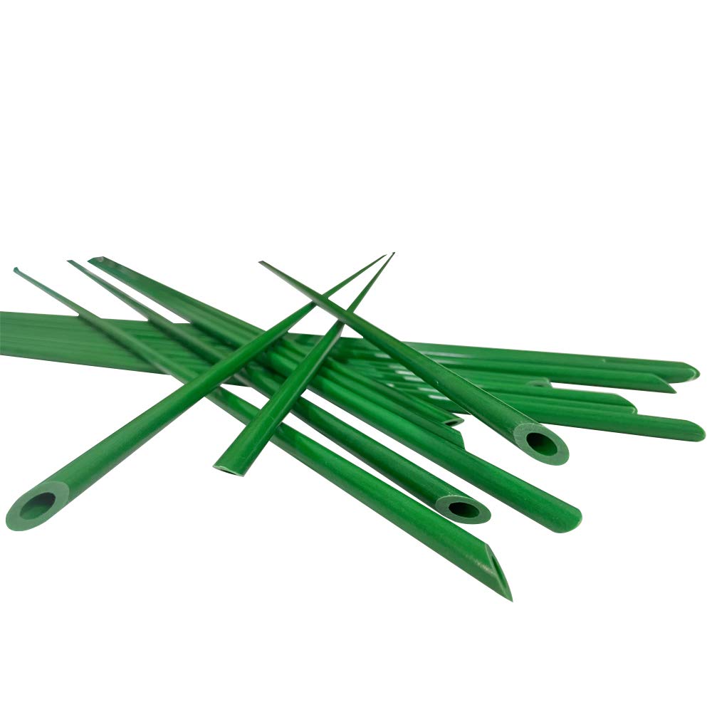 YOYORUN Estacas de jardín de 1,5 m, estacas de tomate, material de fibra de vidrio, resistente y duradero, nunca se oxida, paquete de 20