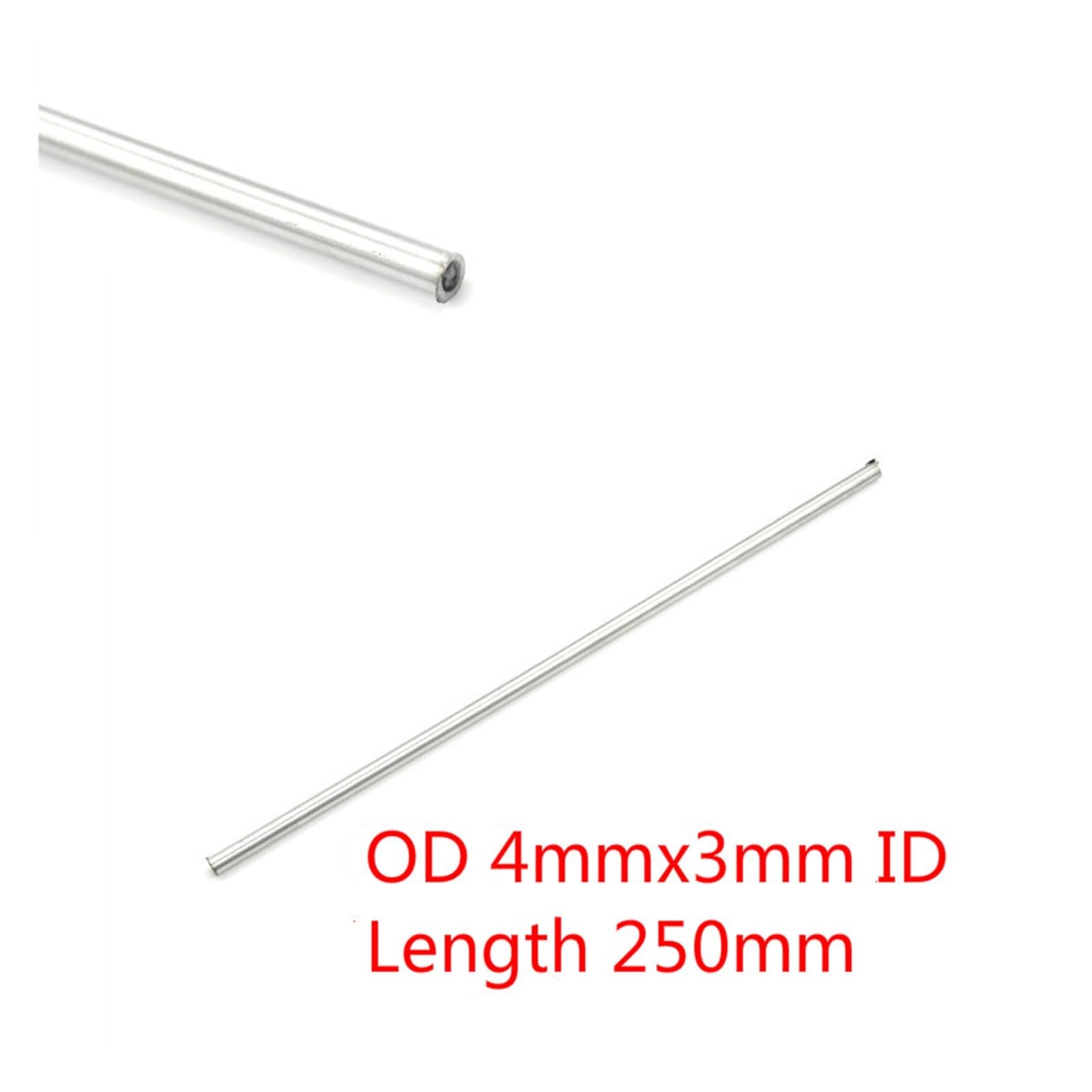rura miedziana, 39 rozmiarów 250 mm 500 Długość 304 Bezszwowa rurka kapilarna ze stali nierdzewnej 10 x 8/6 4 3 2 12(6x2x250mm 2pcs)