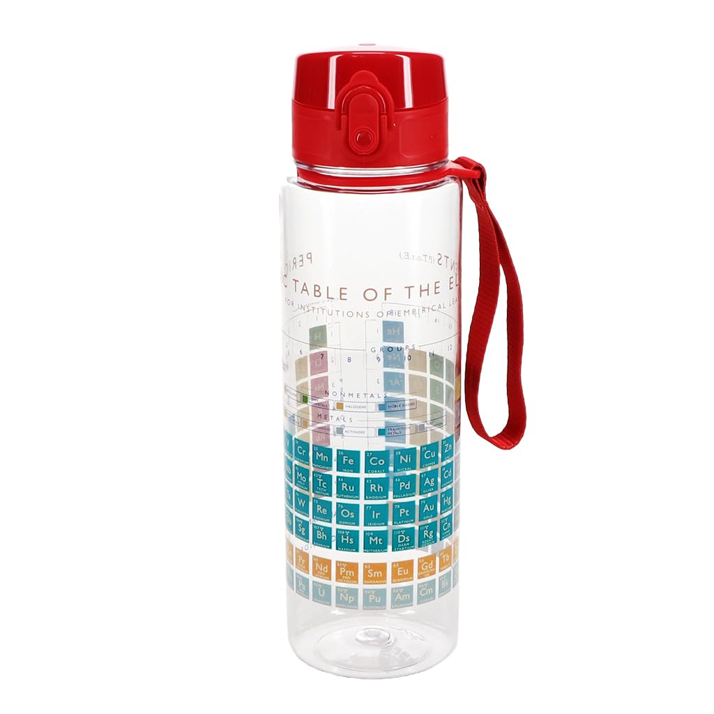 Rex London Drinks bottle with push button lid 700ml - Periodic Table