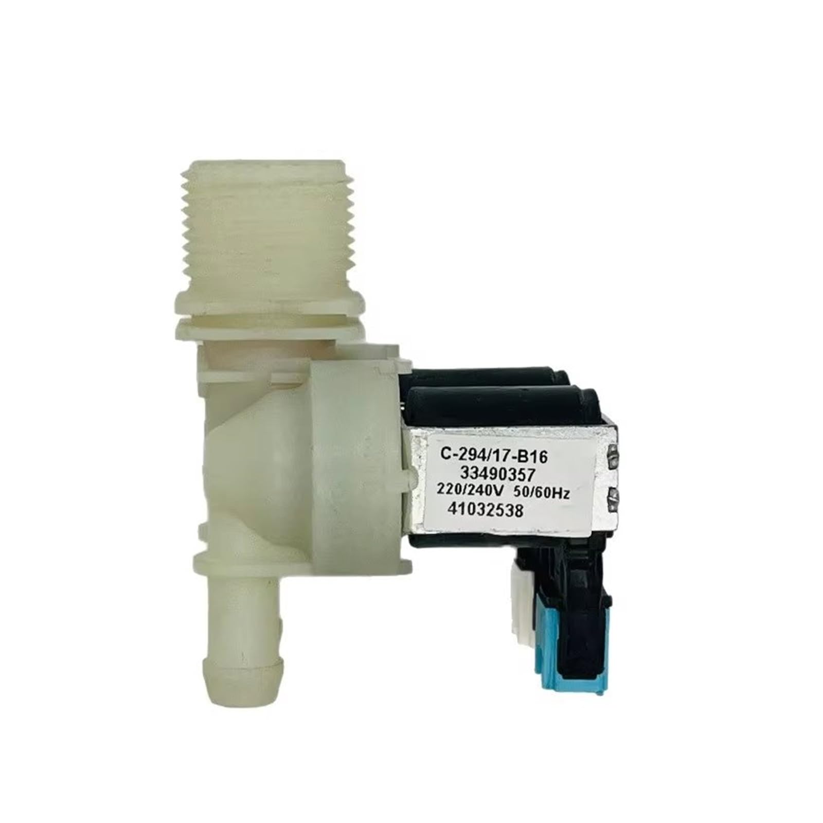 Electroválvula Universal 41032538 Válvula Entrada Agua Lavadora 220/240V 50 Válvula de admisión